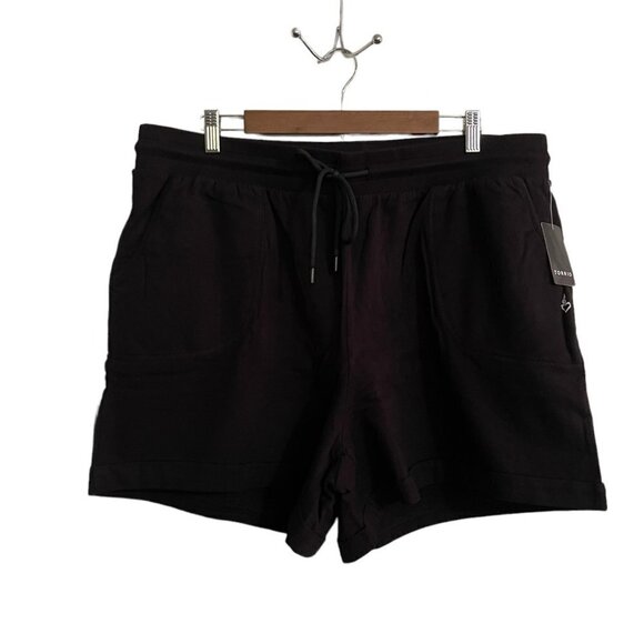 Torrid Womens NWT Black Mid Rise Everyday Fleece Patch Pocket Active Shorts 3X - Picture 2 of 10